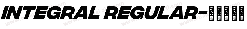 Integral Regular字体转换